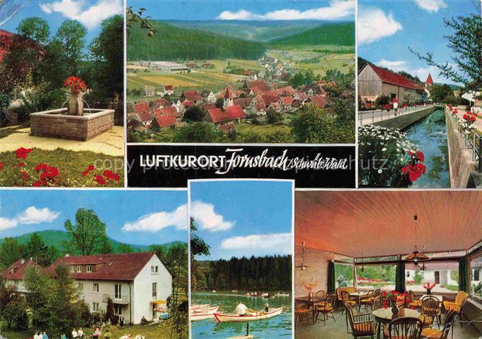 Fornsbach Murrhardt Brunnen Panorama Kanal Hotel Bootspartie Gastraum