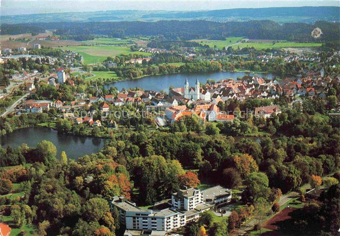 Bad Waldsee Fliegeraufnahme mit Moorheilbad Oberschwaben