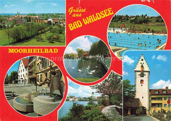 Bad Waldsee Moorheilbad Brunnen Schwimmbad Seepartien Stadttor