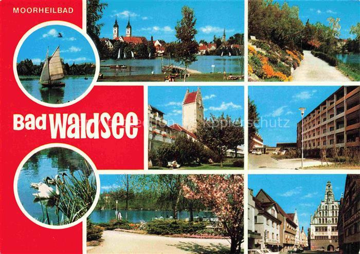 Bad Waldsee Moorheilbad Seepartien Park Waldweg Teilansichten