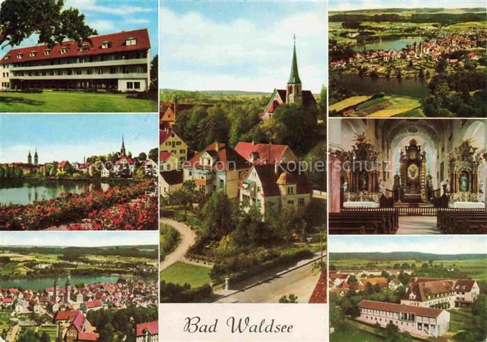 Bad Waldsee Sanatorium Teilansichten Kirche Inneres