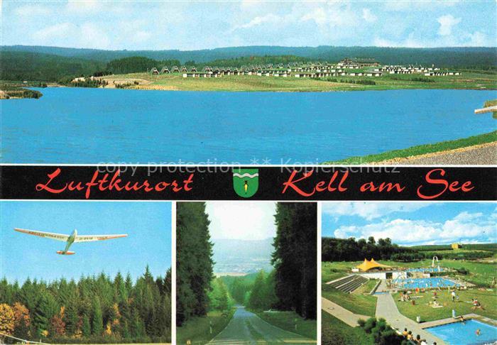 Kell See Trier Hochwald Rheinland-Pfalz Panorama Luftkurort Segelflugzeug Landst
