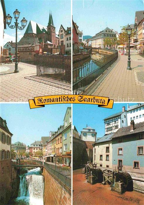 Saarburg Saar Rheinland-Pfalz Motive Altstadt Wasserfall Historische Gebaeude im