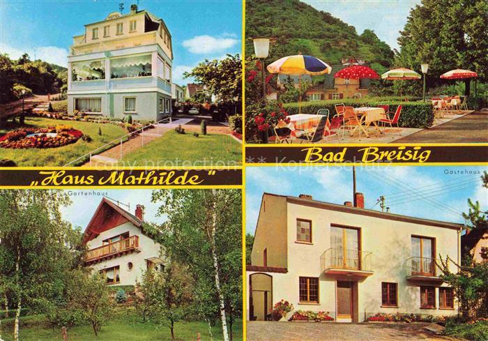 Bad Breisig Hotel Pension Haus Mathilde Garten Terrasse