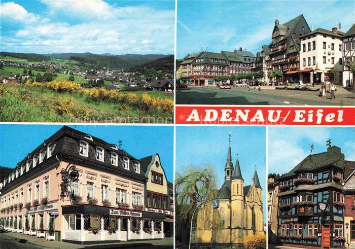 Adenau Ahrweiler Rheinland-Pfalz Panorama Motive Stadtzentraum Hotel Gasthof Fac