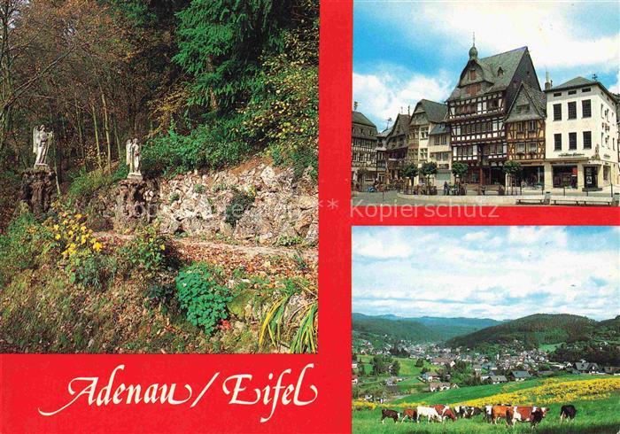 Adenau Ahrweiler Rheinland-Pfalz Eingang zum Kreuzgang Panorama Stadtzentrum Fac