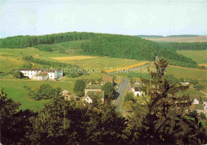 Honerath Adenau Panorama Blick gegen Haus St. Willibrord Familenferienheim