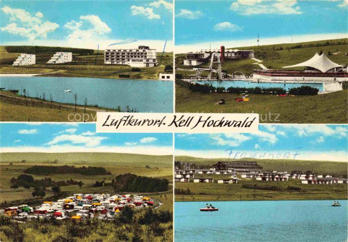 Kell See Trier Hochwald Rheinland-Pfalz Teilansicht Luftkurort Badesee Freibad C