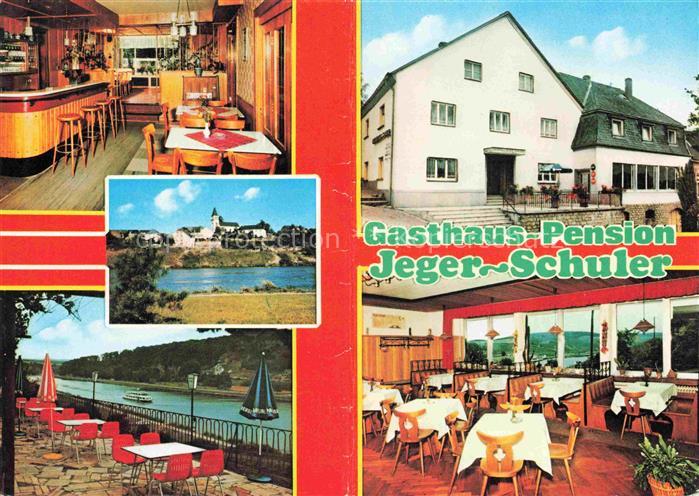 Palzem Gasthaus Pension Jeger-Schuler Gastraum Terrasse Moselblick