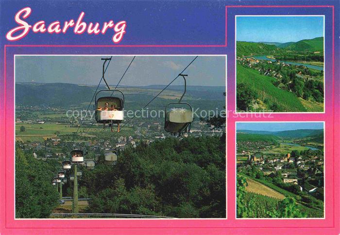 Saarburg Saar Rheinland-Pfalz Panorama Sessellift