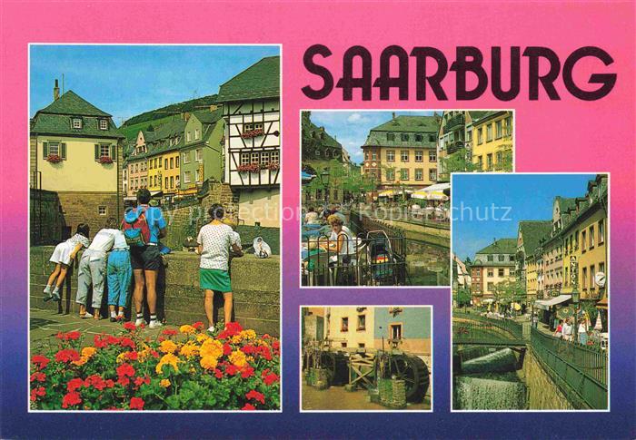 Saarburg Saar Rheinland-Pfalz Stadtzentrum Historische Gebaeude