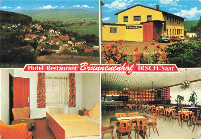 Irsch Saar Rheinland-Pfalz Pension Brunnenhof Gastraum Fremdenzimmer Panorama