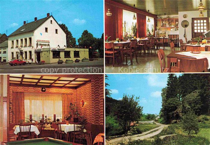 Reinsfeld Hunsrueck Gasthof Pension Chirra Restaurant Landschaftspanorama