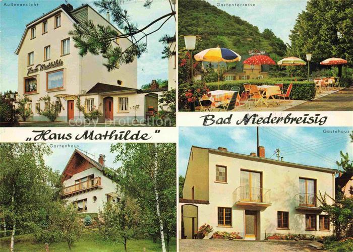 Bad Niederbreisig Hotel Pension Haus Mathilde Gartenterrasse