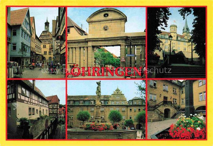 oehringen  Hohenlohe Motive Stadtzentrum Altstadt