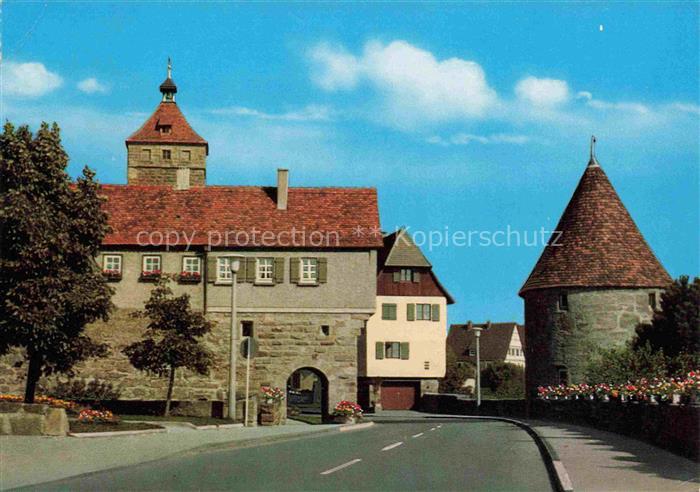 Waldenburg Hohenlohekreis BW Blick auf die Schanz mittelalterliche Befestigung