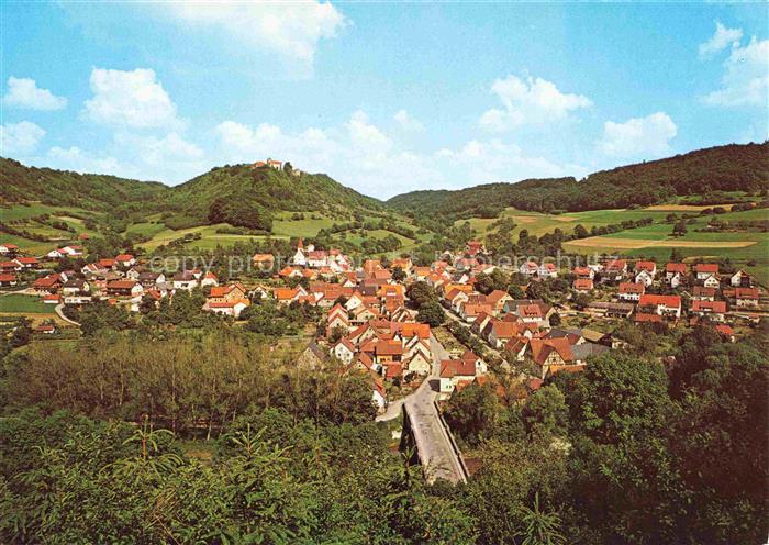 Kocherstetten Panorama mit Schloss Stetten