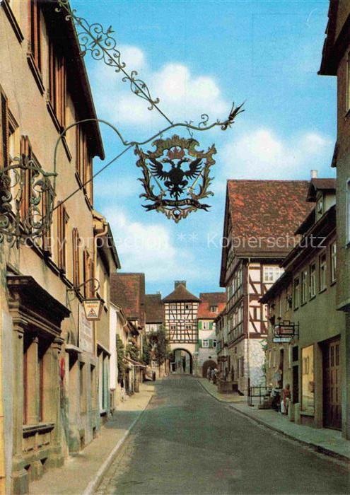 Kuenzelsau Schnurgasse mit Morsbacher Tor