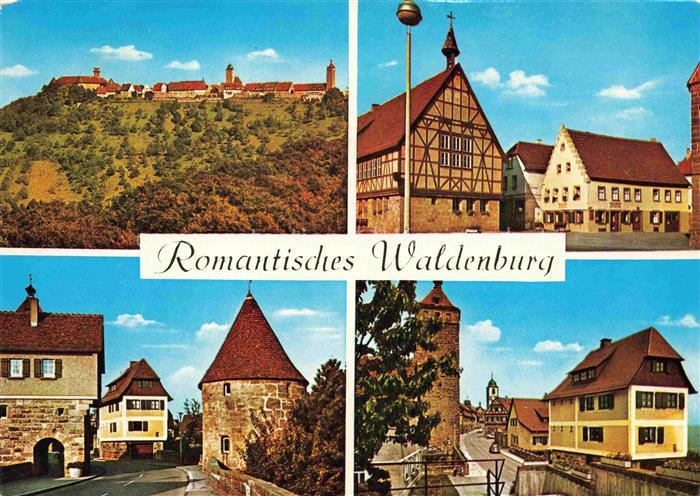 Waldenburg Hohenlohekreis BW Panorama Motive Ortszentrum Turm