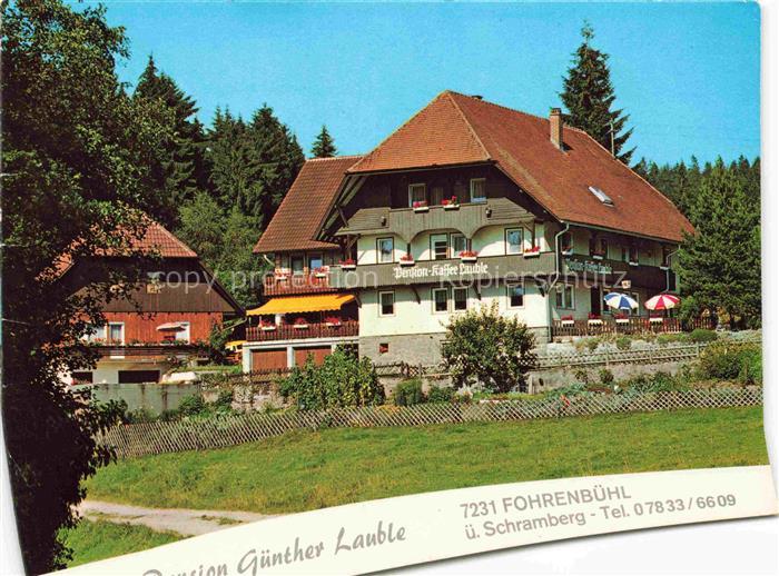 Fohrenbuehl Lauterbach BW Pension Gasthof Restaurant im Schwarzwald