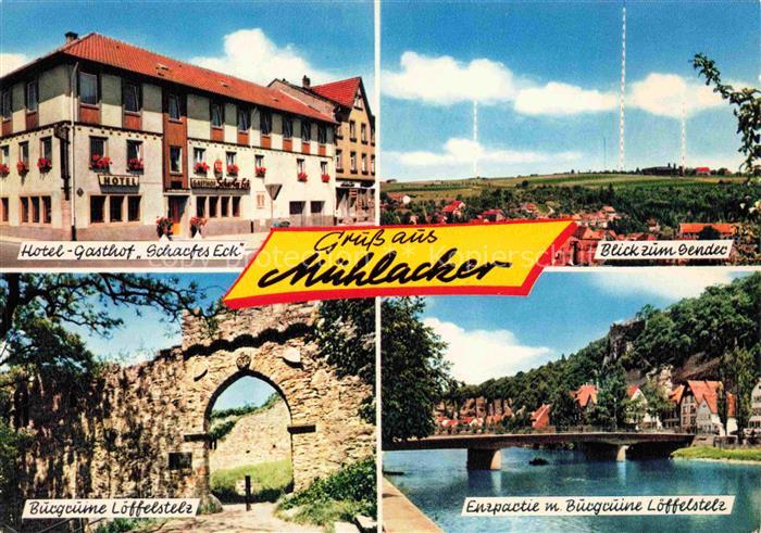 Muehlacker Hotel Gasthof Scharfes Eck Panorama Sender Burgruine Loeffelstelz Par