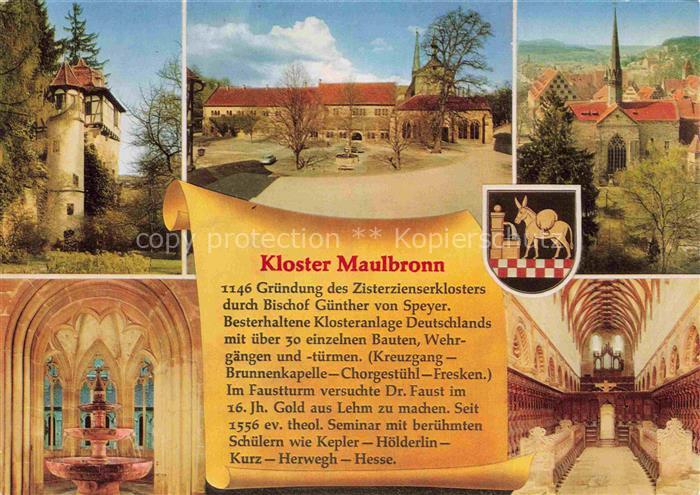 Maulbronn Kloster ehemaliges Zisterzienserkloster Historie