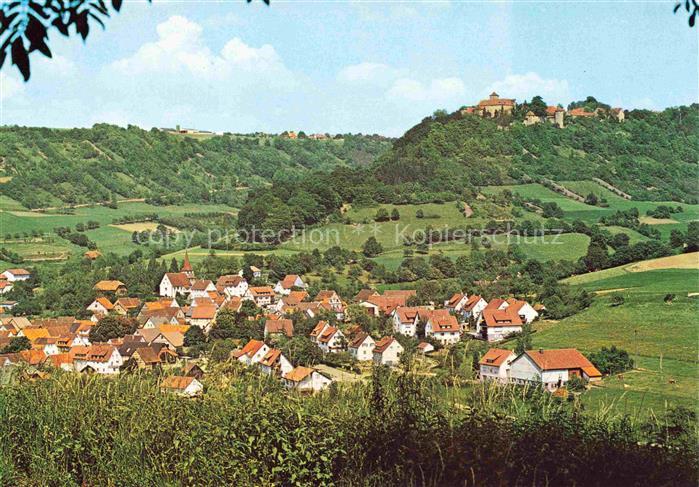 Kocherstetten Teilansicht mit Schloss Stetten