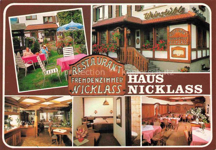 Ingelfingen Restaurant Weinstueble Haus Nicklass Garten