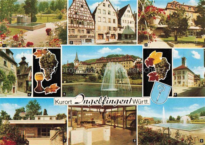 Ingelfingen Brunnen Kurpark Fachwerkhaeuser Brunnenhalle Schloss Tuermle Wassers