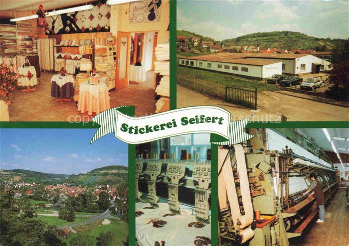 Doerzbach Panorama Stickerei Seifert Handwerksbetrieb Ausstellungsraum