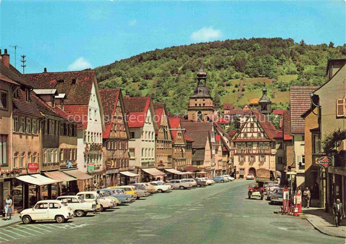 Kuenzelsau Hauptstrasse Rathaus Kirche