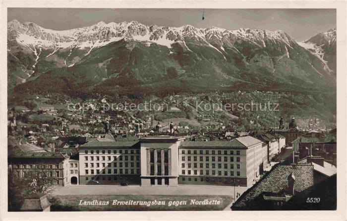 INNSBRUCK Tirol AT Landhaus Erweiterungsbau mit Nordkette