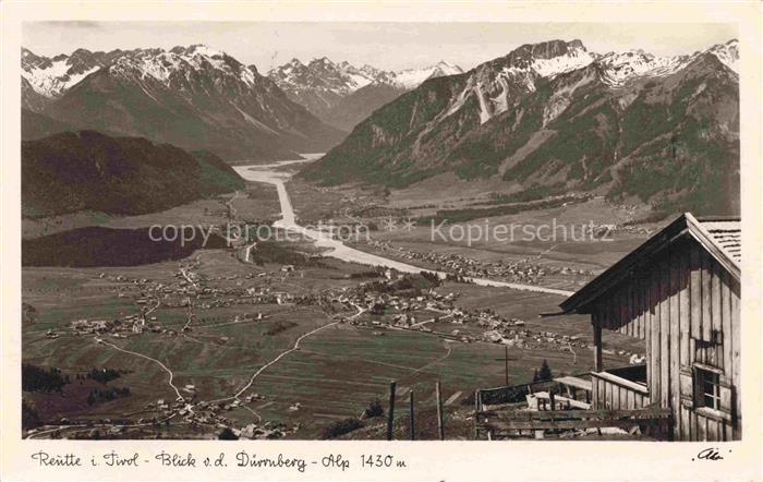 Reutte Tirol AT Blick vom Duerrnberg