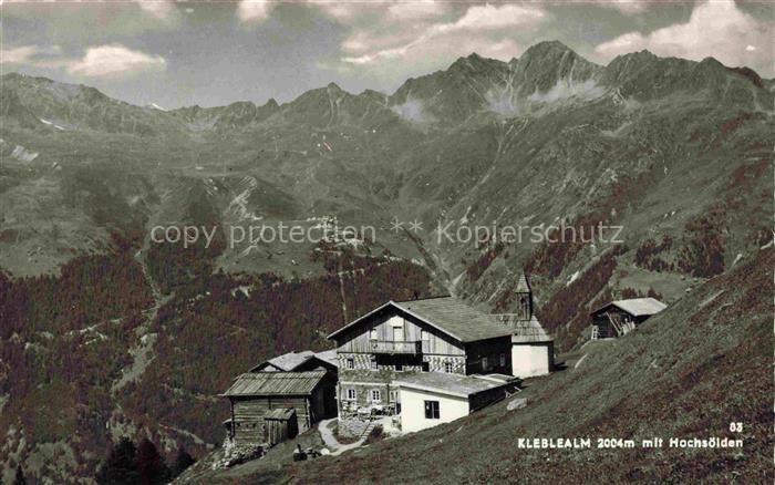 Hochsoelden oetztal Tirol AT Kleblealm