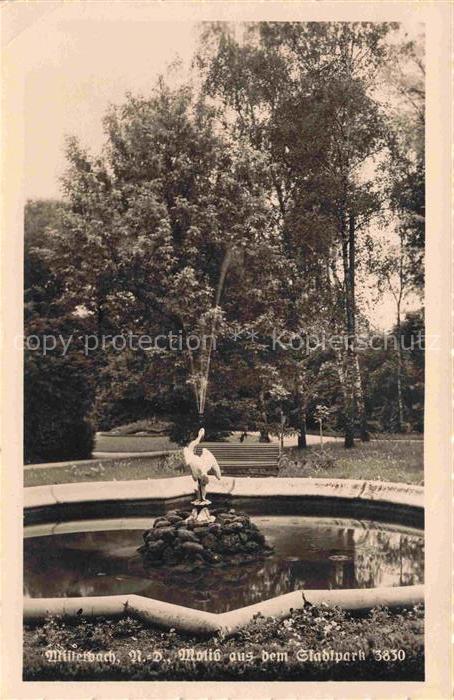 Mistelbach Weinviertel Niederoesterreich AT Stadtpark Springbrunnen