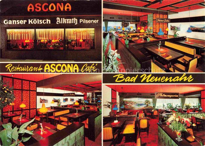 BAD NEUENAHR-AHRWEILER Restaurant Ascona Cafe Gastraeume