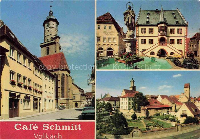 Volkach Hotel Garni Schmitt Rathaus Stadtmauer