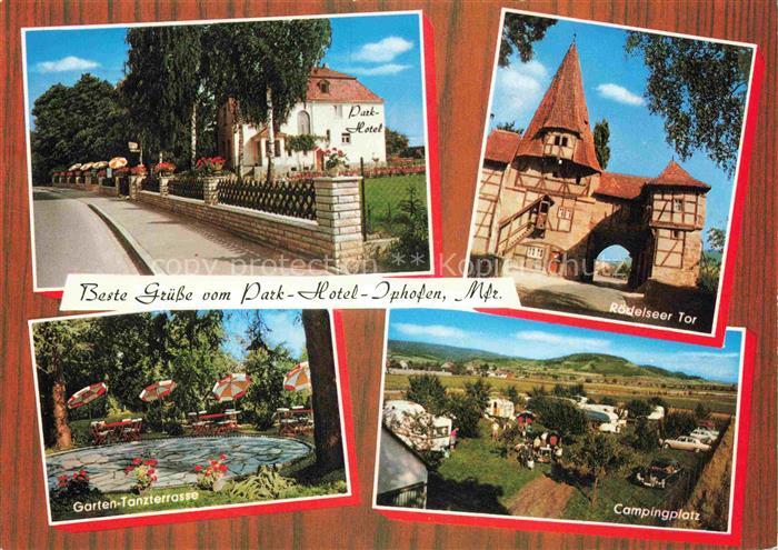 Iphofen Park Hotel Roedelseer Tor Garten Tanzterrasse Campingplatz