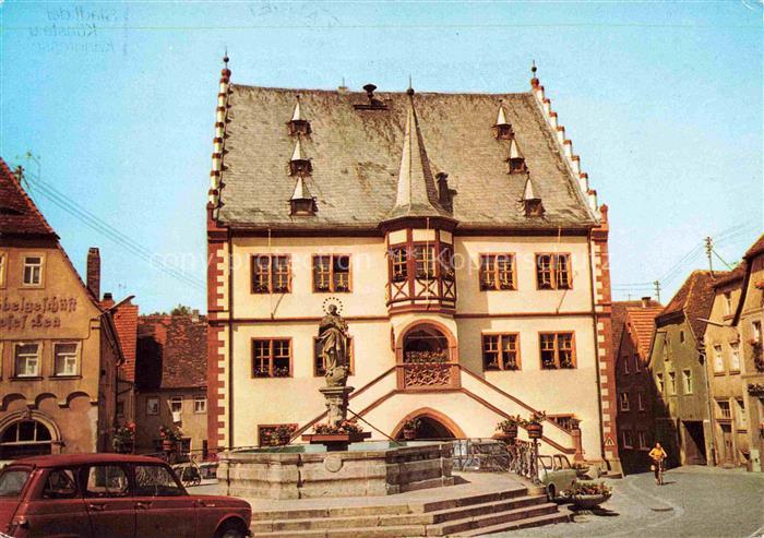 Volkach Rathaus Brunnen