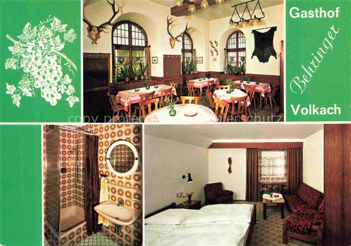 Volkach Gasthof Behringer Gastraum Zimmer