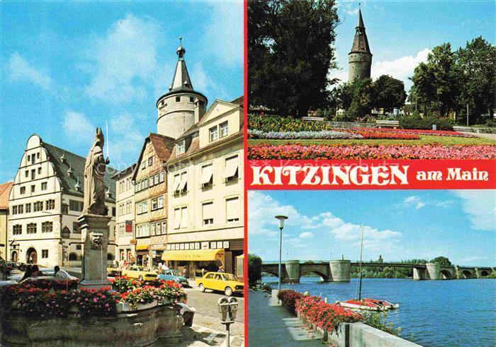 Kitzingen Main Marktplatz Falterturm Promenade