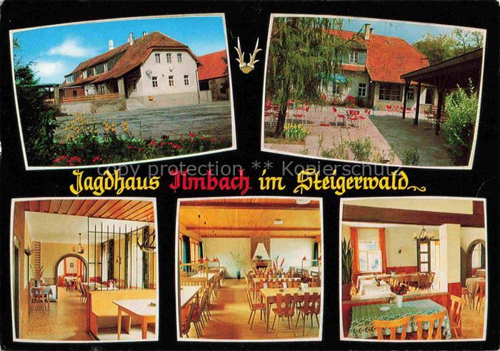 Kirchschoenbach Prichsenstadt Bayern Jagdhaus Ilmbach im Steigerwald Gastraeume