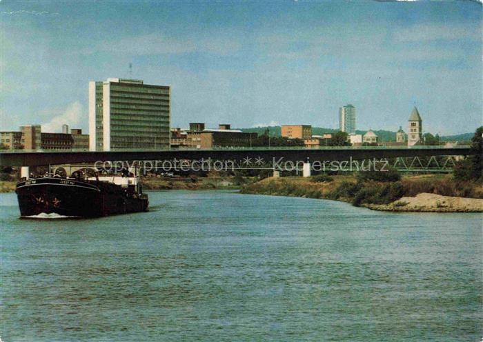SCHWEINFURT Main Mainpartie Frachtschiff