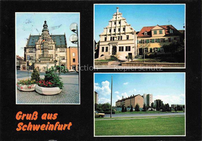 SCHWEINFURT Main Rathaus Heimatmuseum Neubaugebiet