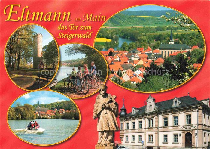 Eltmann Turm Radfahren Mainpartie Panorama Schloss