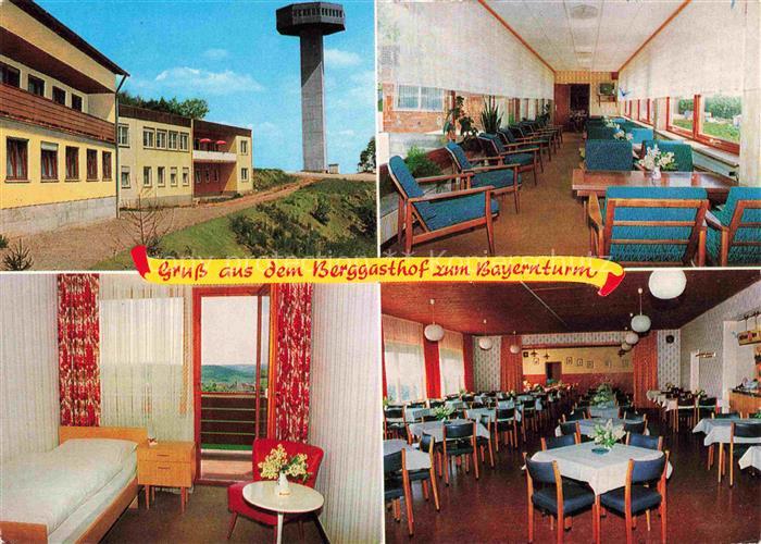 Zimmerau Rhoen-Grabfeld Berggasthof Zum Bayernturm Gastraeume Zimmer