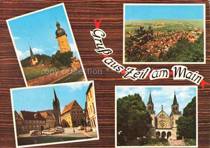 Zeil Main Hassberge Bayern Kirche Panorama Marktplatz Schloss