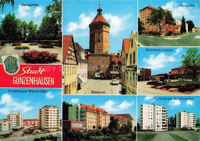 Gunzenhausen Altmuehlsee Stadtgarten Punkthaeuser Blasturm Hensoltshoehe Haus Si