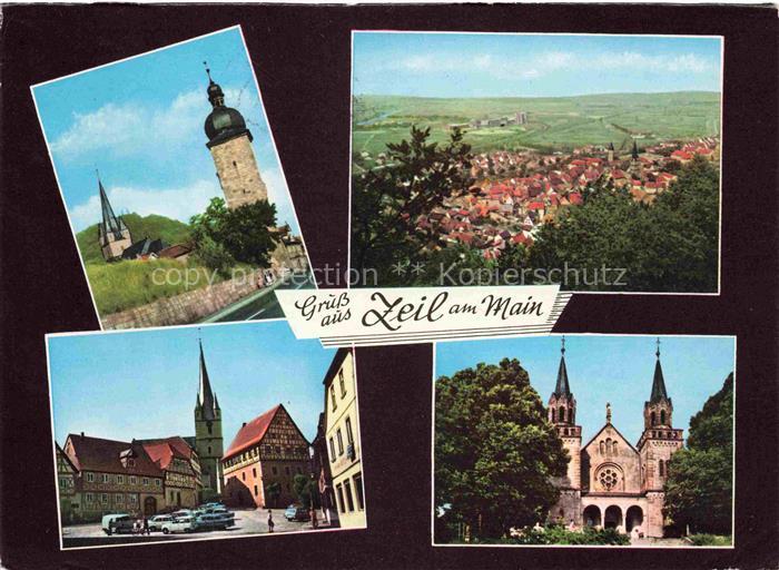 Zeil Main Hassberge Bayern Turm Panorama Marktplatz Schlosskirche