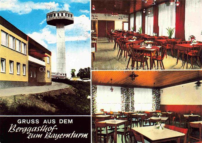 Zimmerau Rhoen-Grabfeld Berggasthof zum Bayernturm Gastraeume